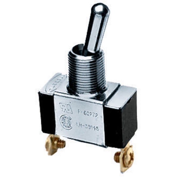 Hubbell Wiring Device-Kellems Commercial Grade, Panel Mount and Specialty Switches, Bat Handle Switches, Single Pole Single Throw, 10A 250V/10A 125V, Spade Terminals, HBL11SP - main